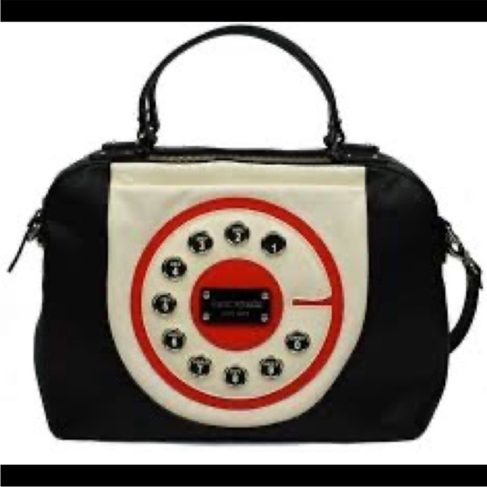 Kate Spade Call Me Chase Telephone Dial Tote Weekender Bag Purse Hayden Novelty - Picture 12 of 15